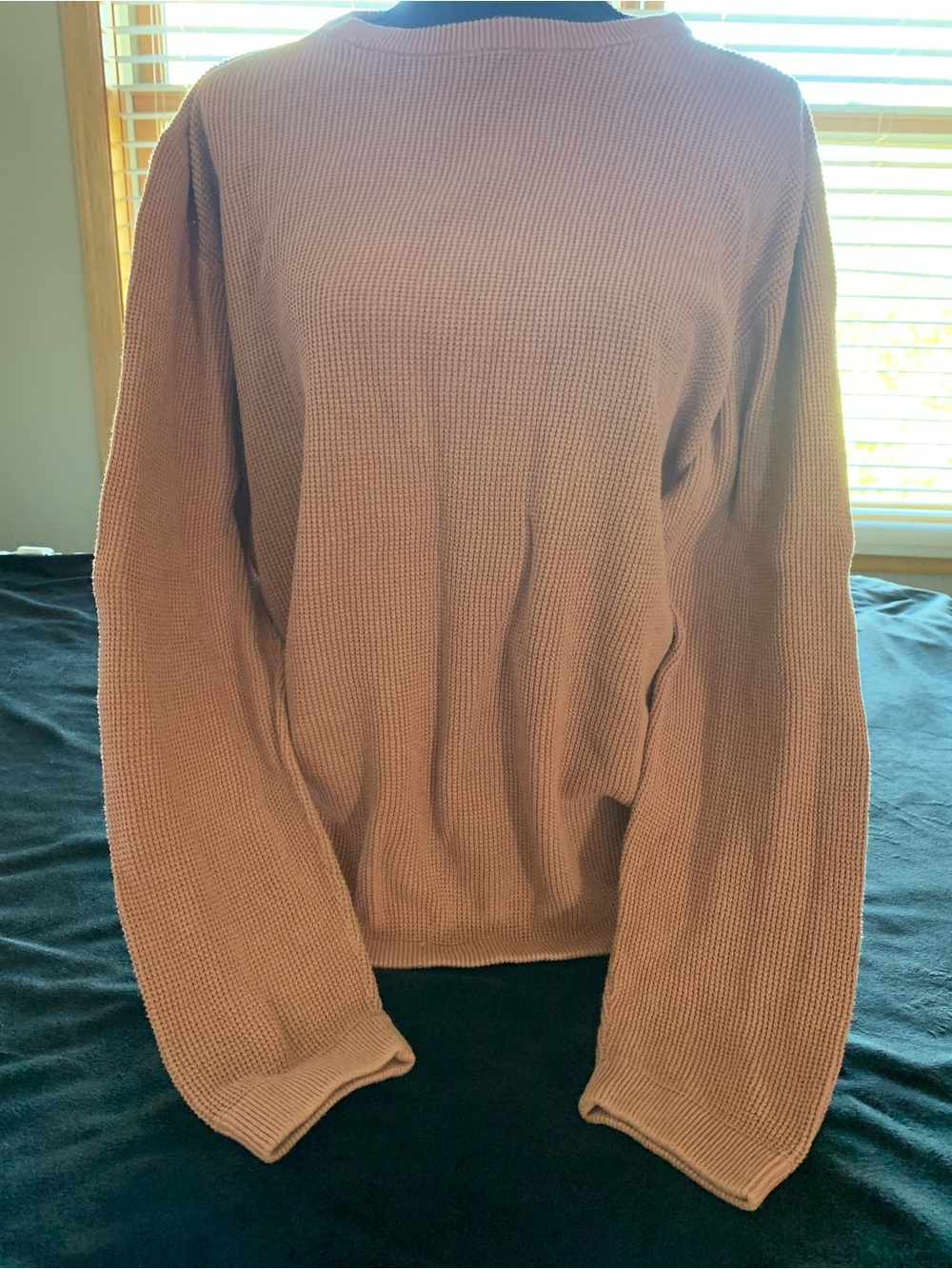 Cozyi Mauve Knit Crewneck Sweater Mix 1 0426